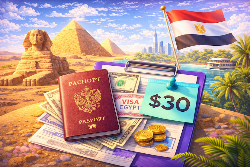 Египет повысил стоимость туристической визы с 1 марта 2026 года
