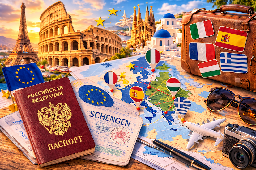 Какие страны Шенгенской зоны продолжают выдавать визы россиянам в 2026 году
