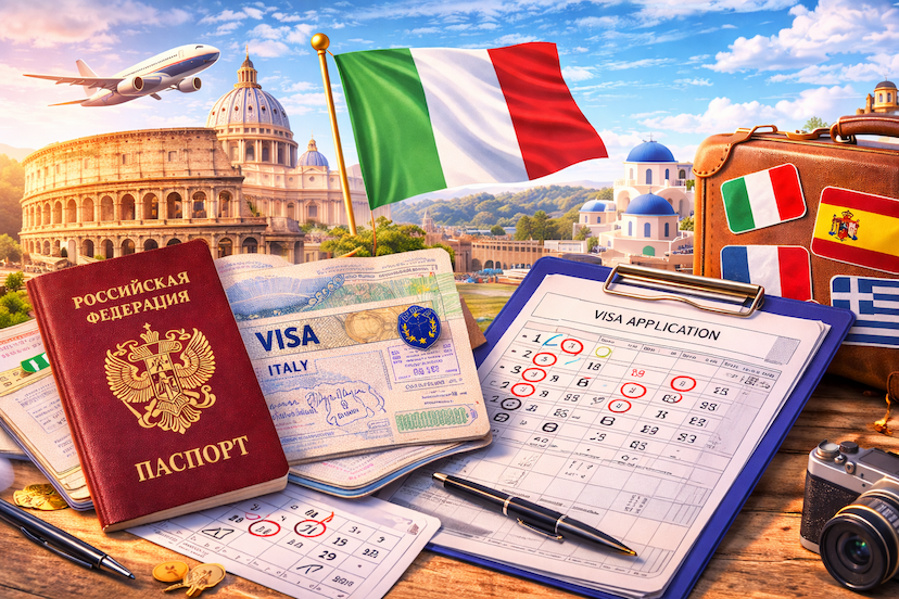Очереди на визы в Италию растут: сроки рассмотрения могут увеличиться к летнему сезону